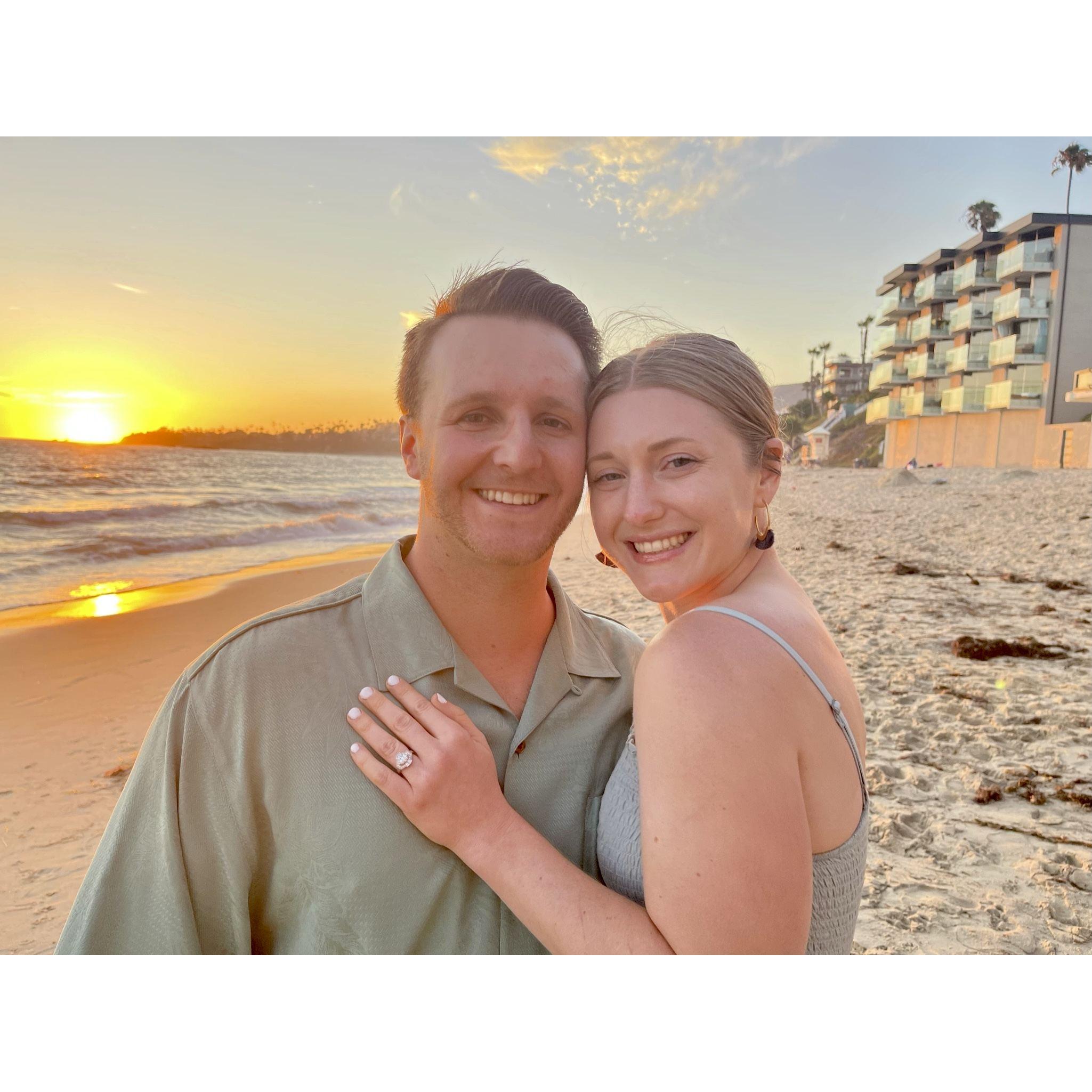 Engaged at Laguna Beach on July 31st 2021