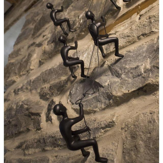 4 Piece Climbing Man Wall Décor Set