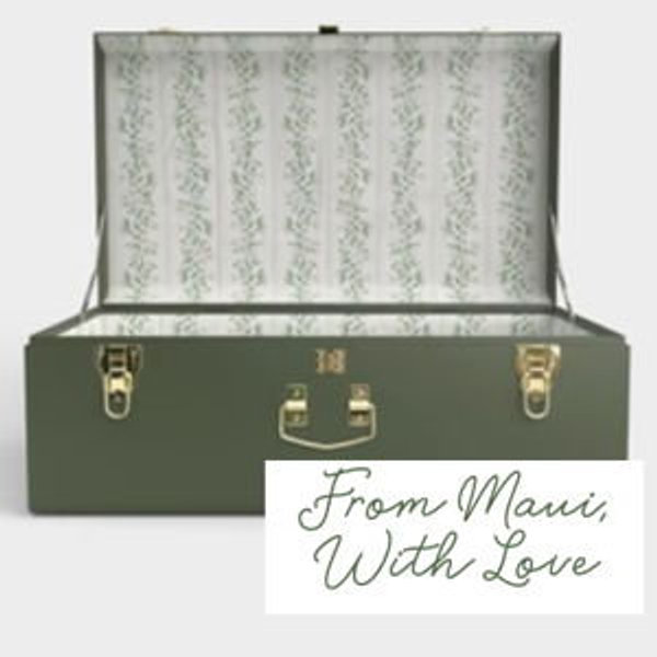 Grand Trunk (Green Exterior; Darling Dogwood Fabric)