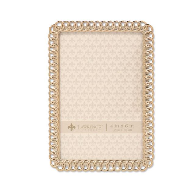 Lawrence Frames Gold Metal Picture Frame - Eternity Rings - 4" x 6"