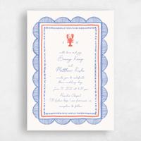 Beige Wedding Invitation - Costa Portrait