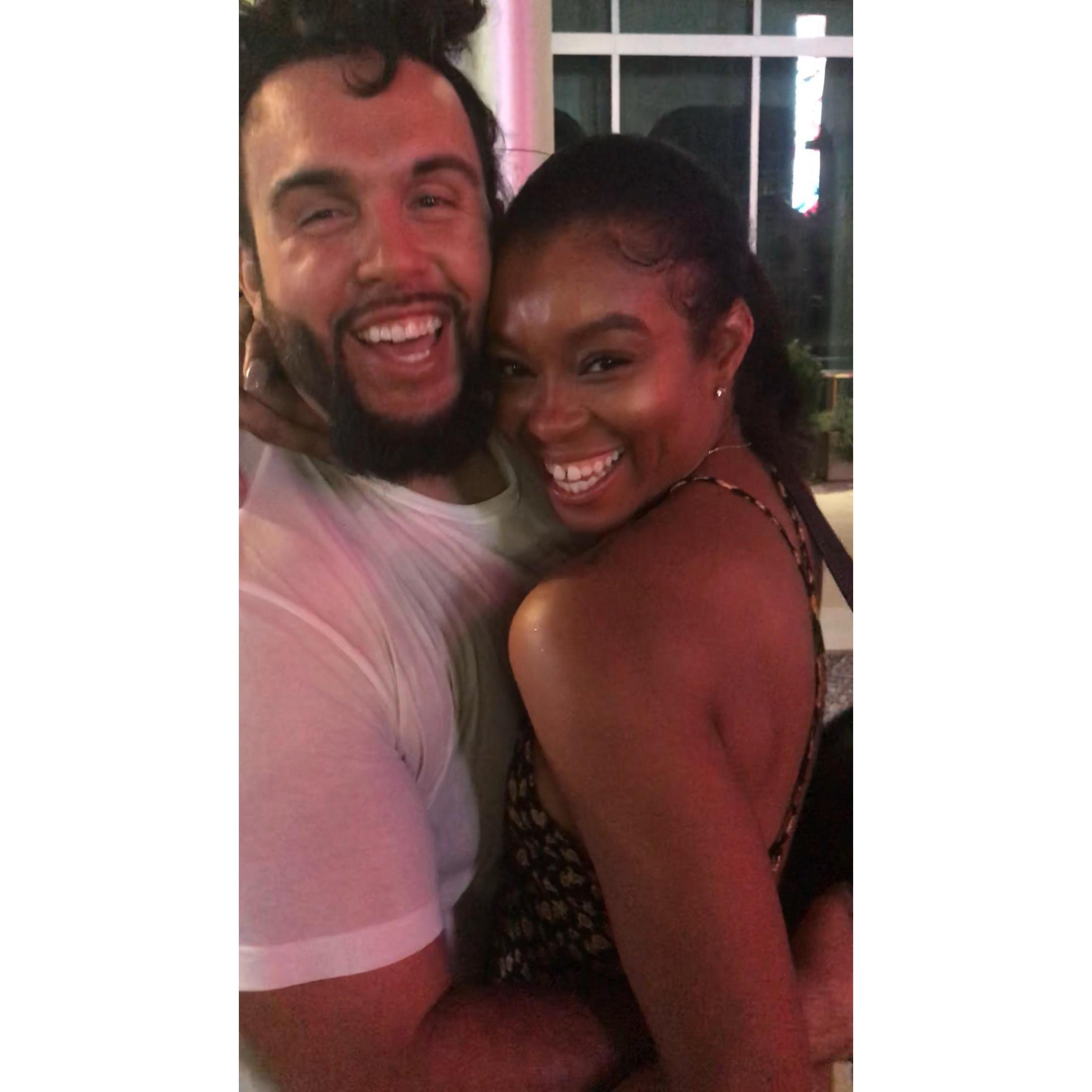 Our very first photo together. I think Happy is an understatement.