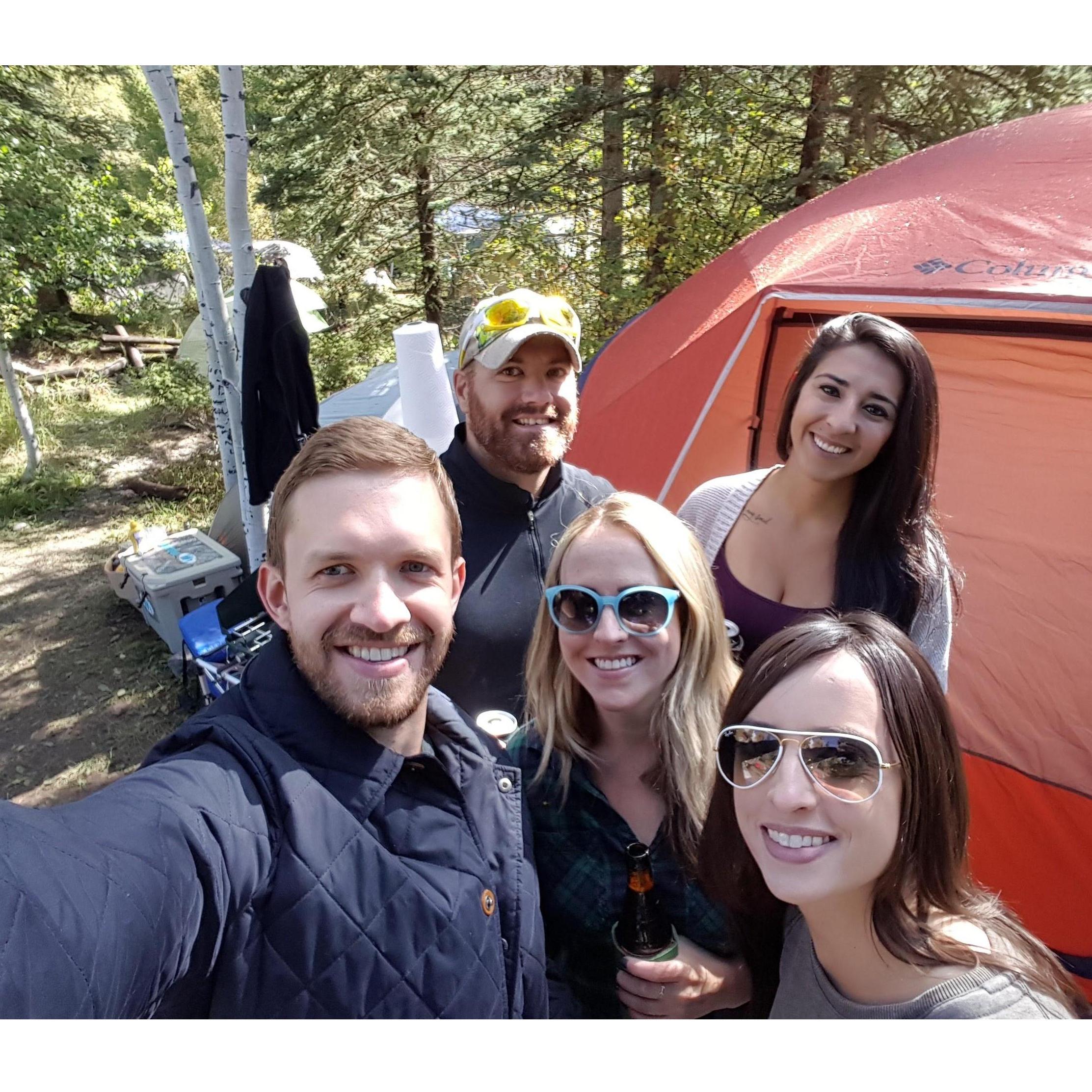 Camping outside Telluride Blues and Brews Festival