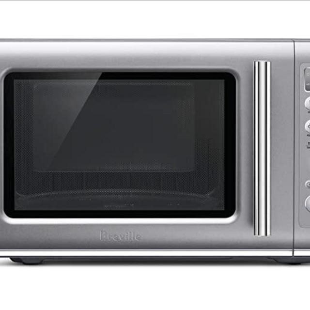 Breville BMO650SIL Compact Wave Soft Close Countertop Microwave Oven, Silver