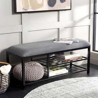 Milligan Open Shelf Bench with Cushion