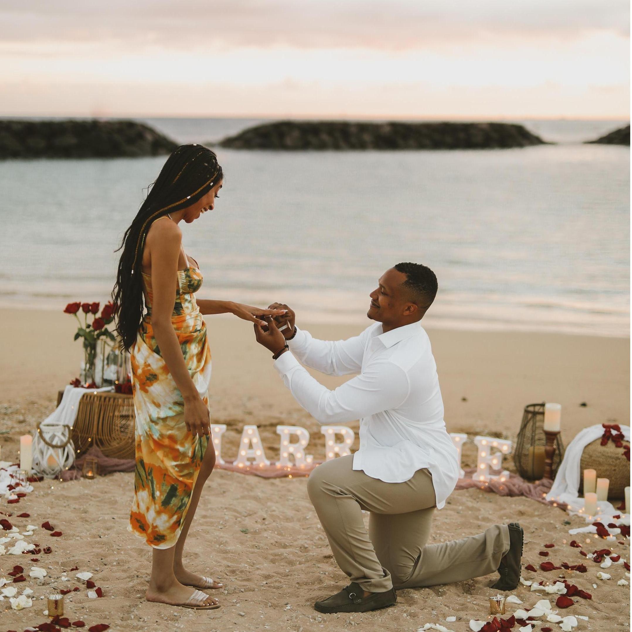 The moment he put the ring on my finger