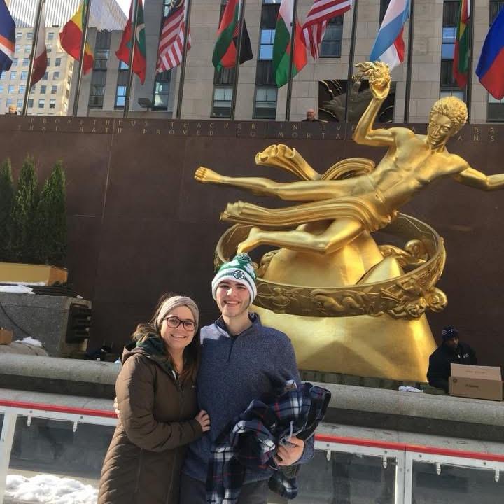 Ice skating in Rockefeller Center 2018