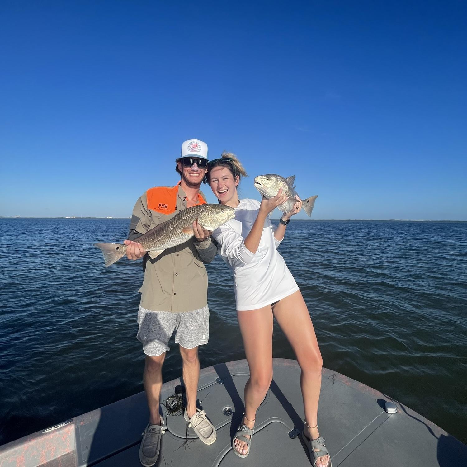 Fishing trip with Capt. John + bridesmaid, Eloise - 07.29.22