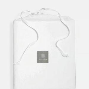 House Duvet Cover White, King (button closure)