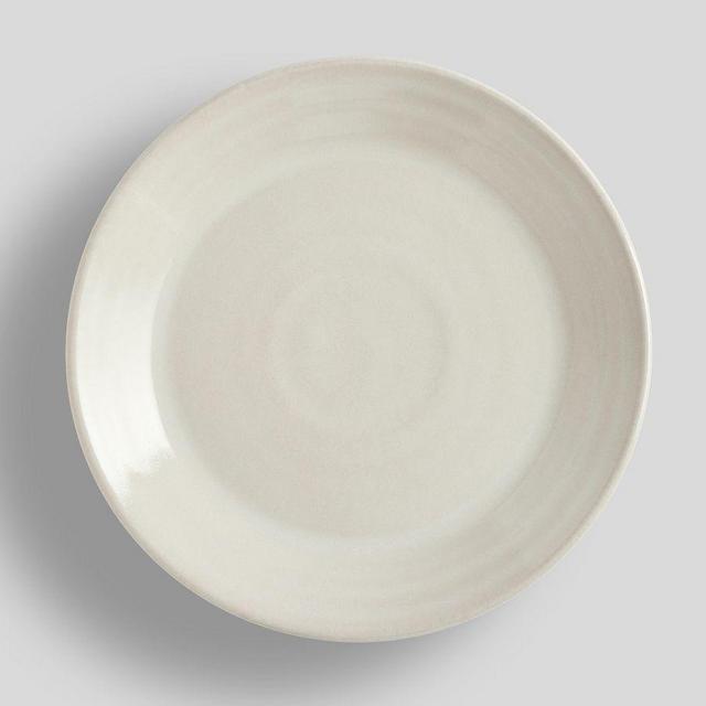 Larkin Reactive Glaze Salad Plates, Set of 4 - Glossy True White