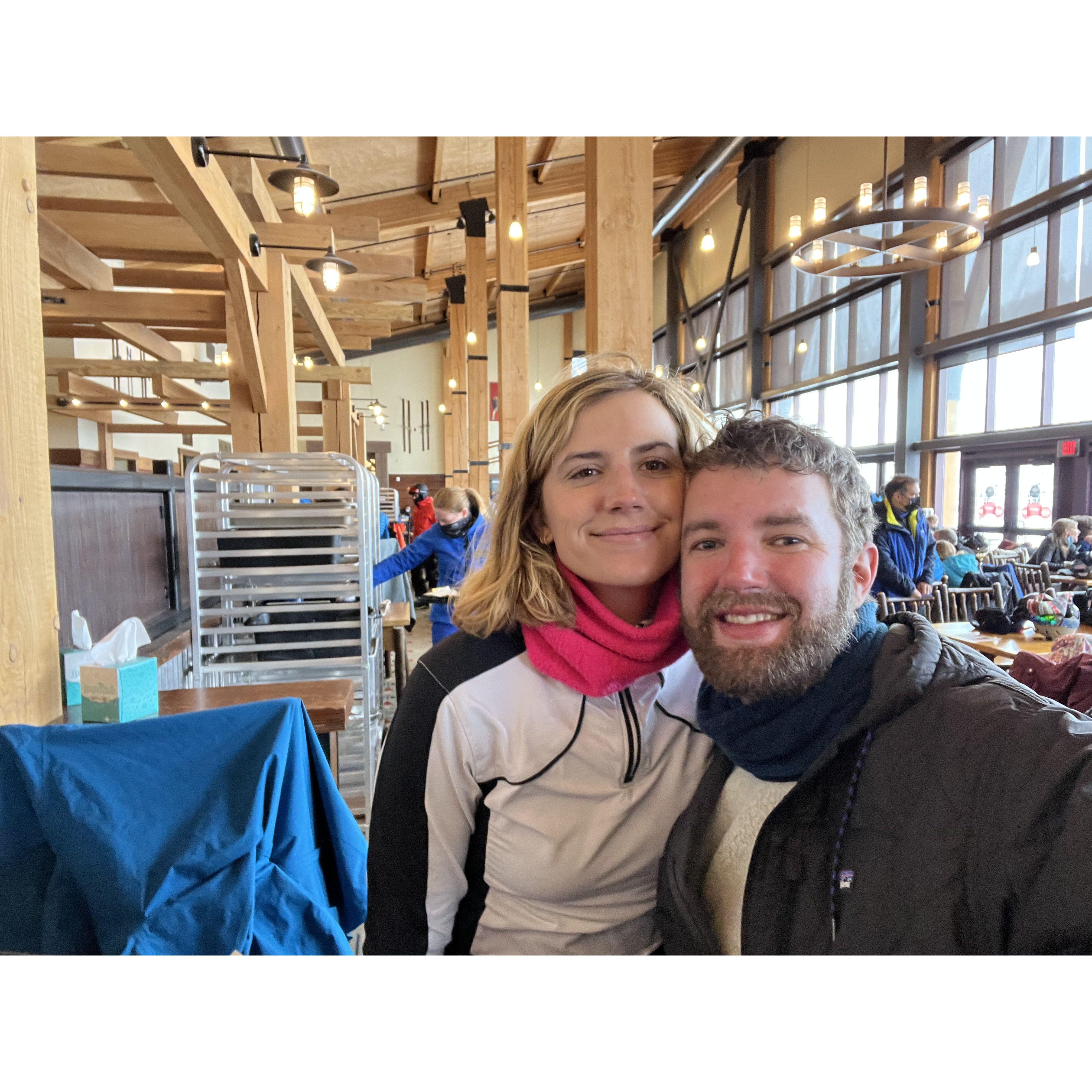 Skiing in Park City. Our first trip together.