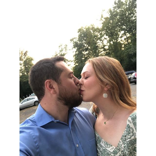 "This was taken at Scott's sister Emily's wedding. There was so much love in the air!"