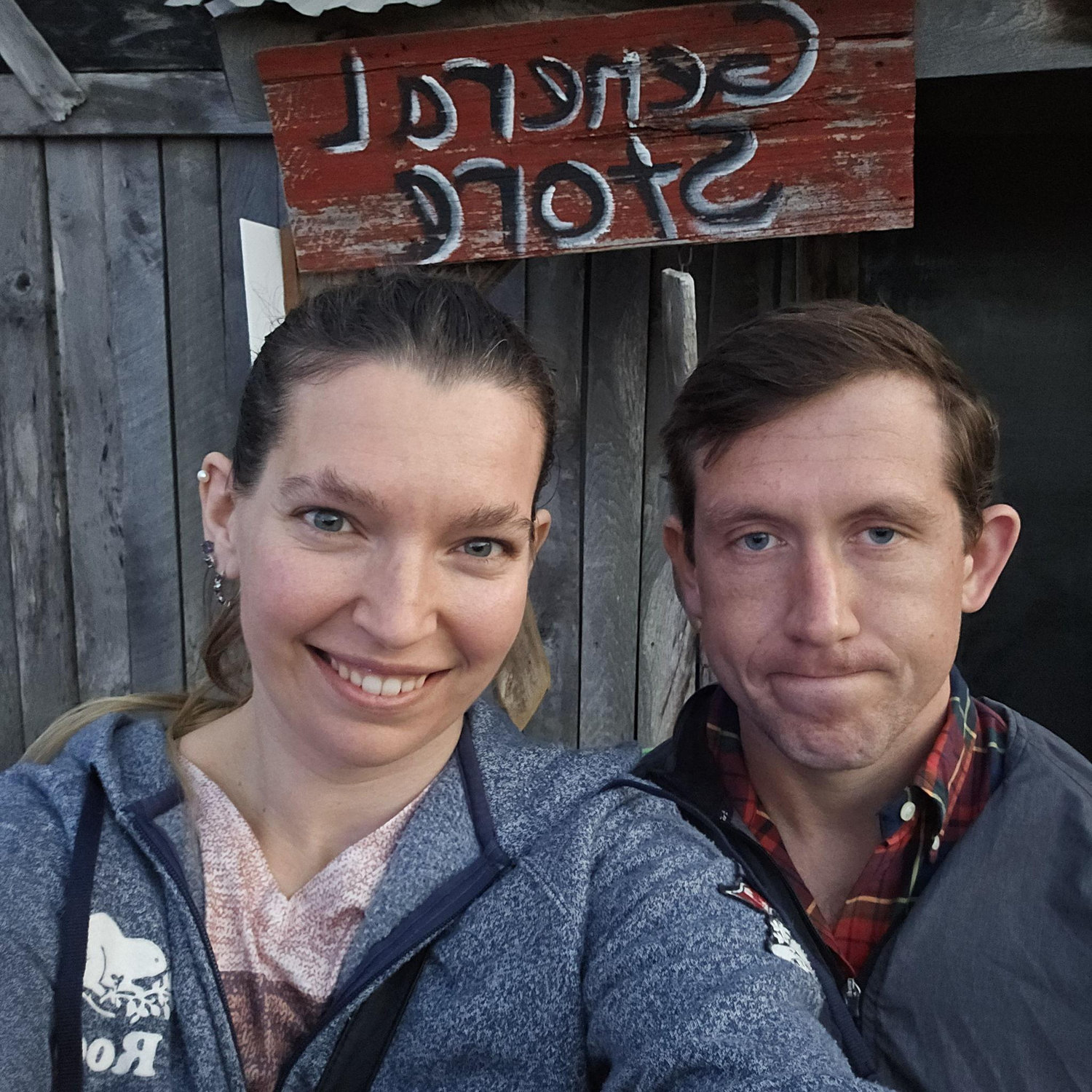 Our first haunted hayride together