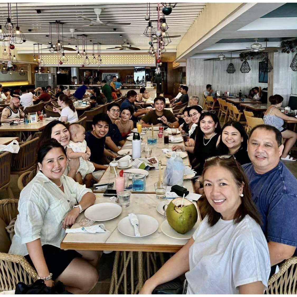 We went to Boracay with the Tenorios.