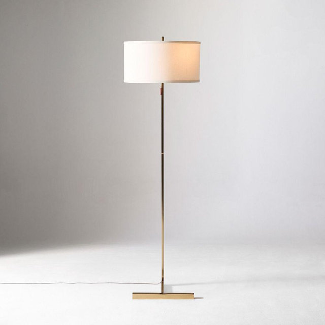 Tompkins Floor Lamp, 62in, Champagne