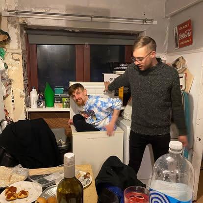 The night of the party - He showed me his phone with our anniversary of our first date. Thats how we became "official". There was no question asked.