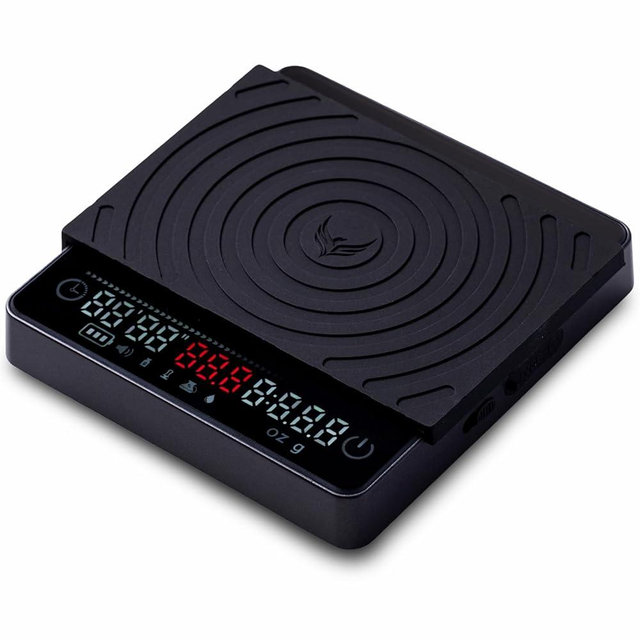 KNODOS Smart Coffee Scale – Easy Use Digital Espresso Scale with Timer, Auto Tare & Flow Rate Indicator – Compact Rechargeable Weight Scale for Drip Coffee, Pour Over & Matcha