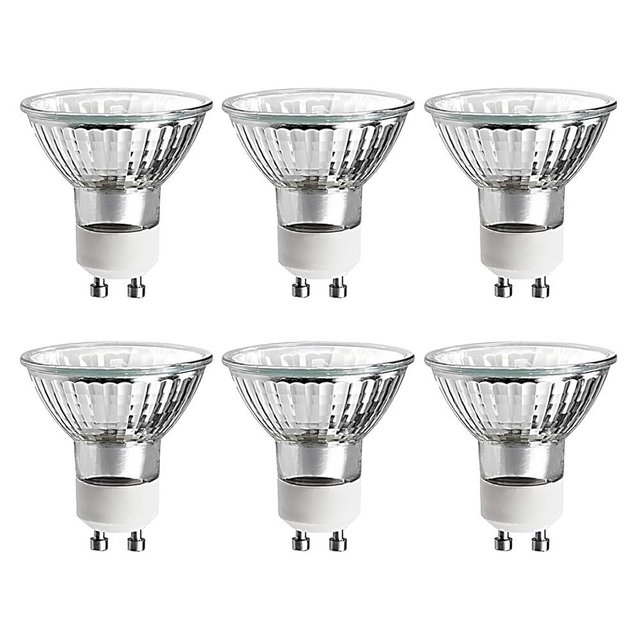 Snnalosses Wax Warmer Bulbs,120V 50W GU10 Light Bulbs for Candle Warmer Lamp,GU10+C, MR16 with No Glass Cover Warming Bulbs,Dimmable,Warm White,Long Lasting Lifespan,6 Pack