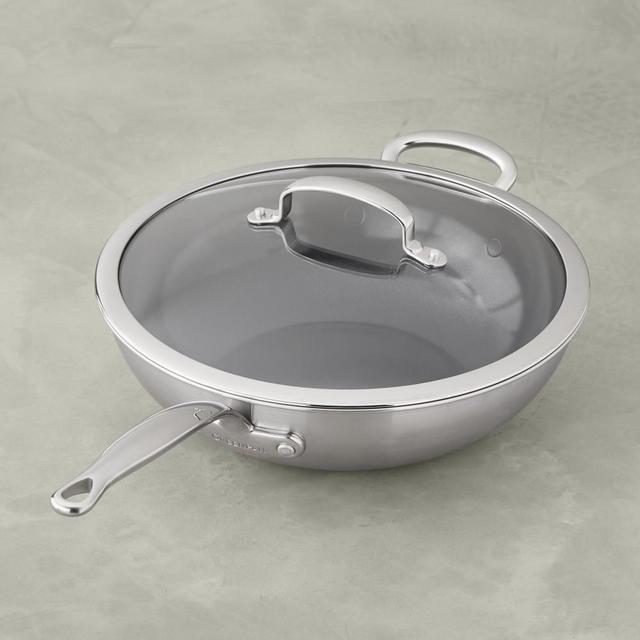 GreenPan™ Premiere Ceramic Nonstick 12-In Covered Wok with Helper Handle