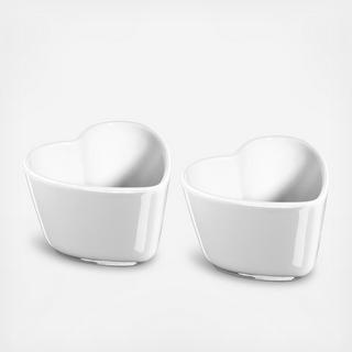 Heart 2-Piece Ramekin Set
