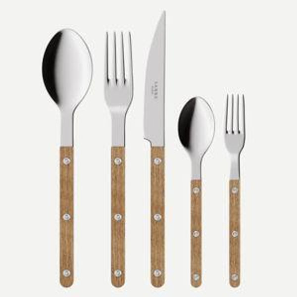 Sabre | Bistrot Vintage Teak, Teak - 5 pieces cutlery set