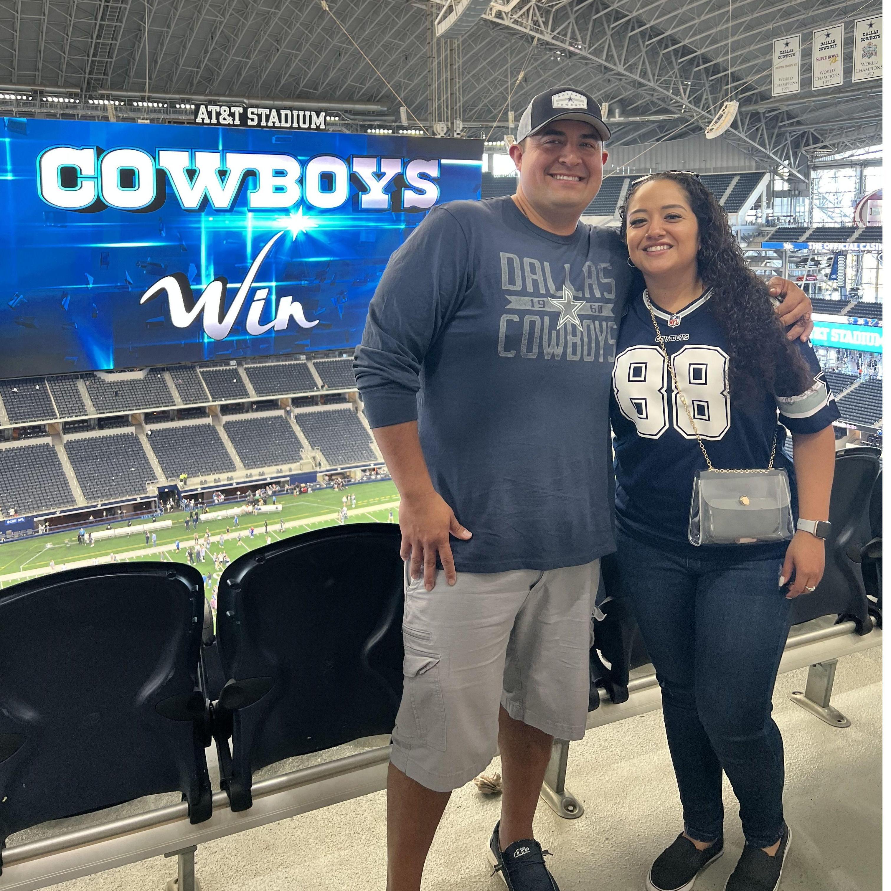 Dallas Cowboy game at the AT&T Stadium.