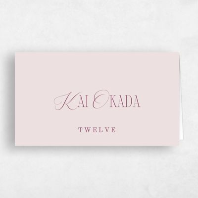 Multi-Colored Wedding Place Card - Summit