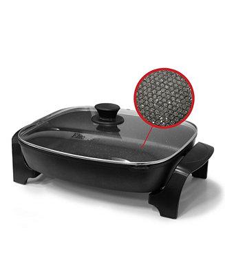 Elite Platinum 10.5 Quart Jumbo Electric Skillet with Easy Pour Spout