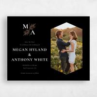 Black Wedding Save the Date - Cappell Photo