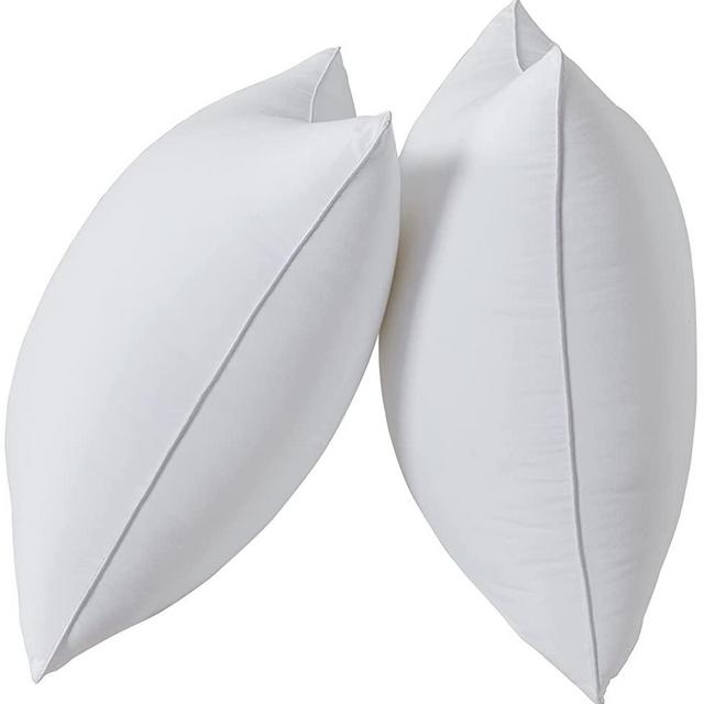 Qeils 20 x 20 Pillow Inserts Set of 2 White Throw Pillow Inserts with Soft Polyester Cover - Rectangle Square Interior Sofa Pillow Inserts Decorative Pillow Insert White Couch Pillow