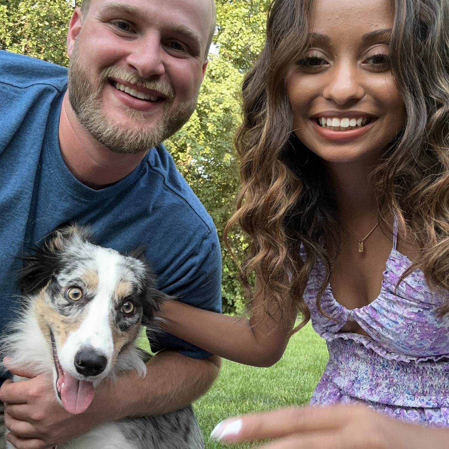 We got engaged!🤍🥂 7-20-24