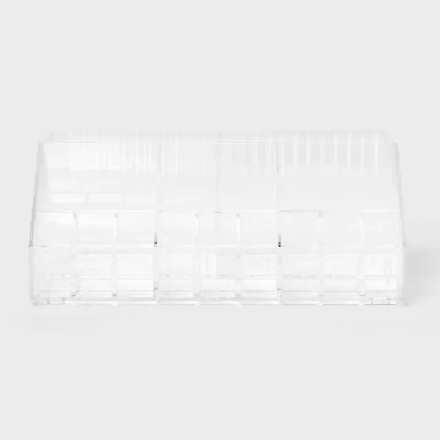 Clear Ribbed Acrylic Makeup Organizer - Threshold™