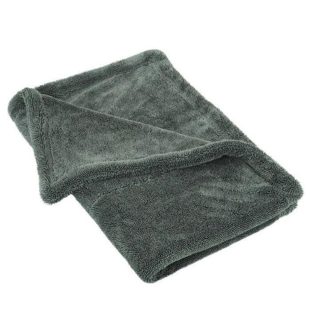 Ethos MAX 2000GSM XL Microfiber Drying Towel – 30×40 Super Absorbent Twisted Loop Towel for Cars and Auto Detailing