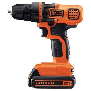 BLACK+DECKER™ 20V MAX* Lithium Drill/Driver Kit (Orange w/ Black) - LDX120C