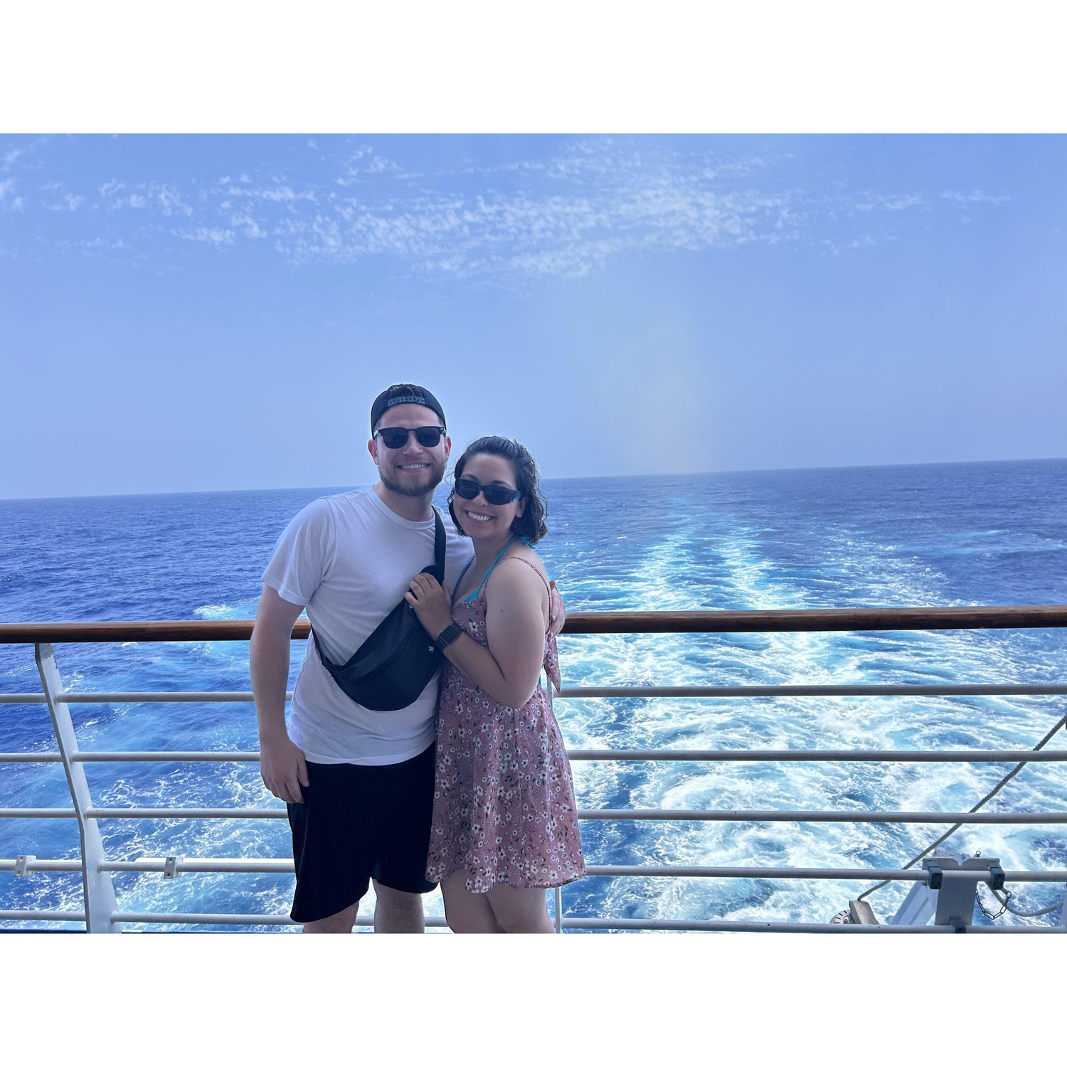 Another cruise picture! The back of the boat was very peaceful, we found ourselves sitting here watching the water or reading.