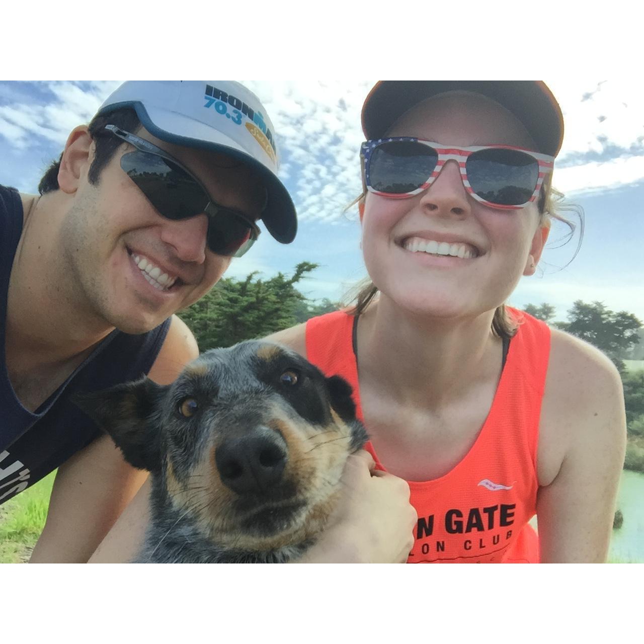 Running Lake Merced as a big, happy family