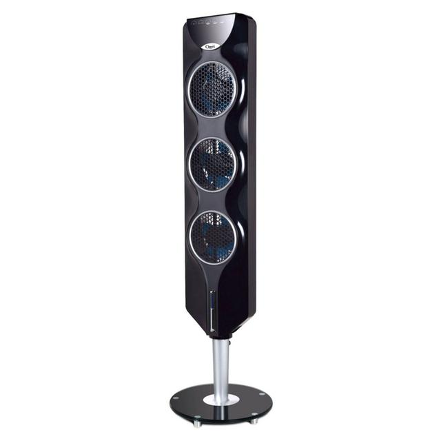 Ozeri® 44-Inch 3-Speed Oscillating 3x Tower Fan with Noise Reduction in Black