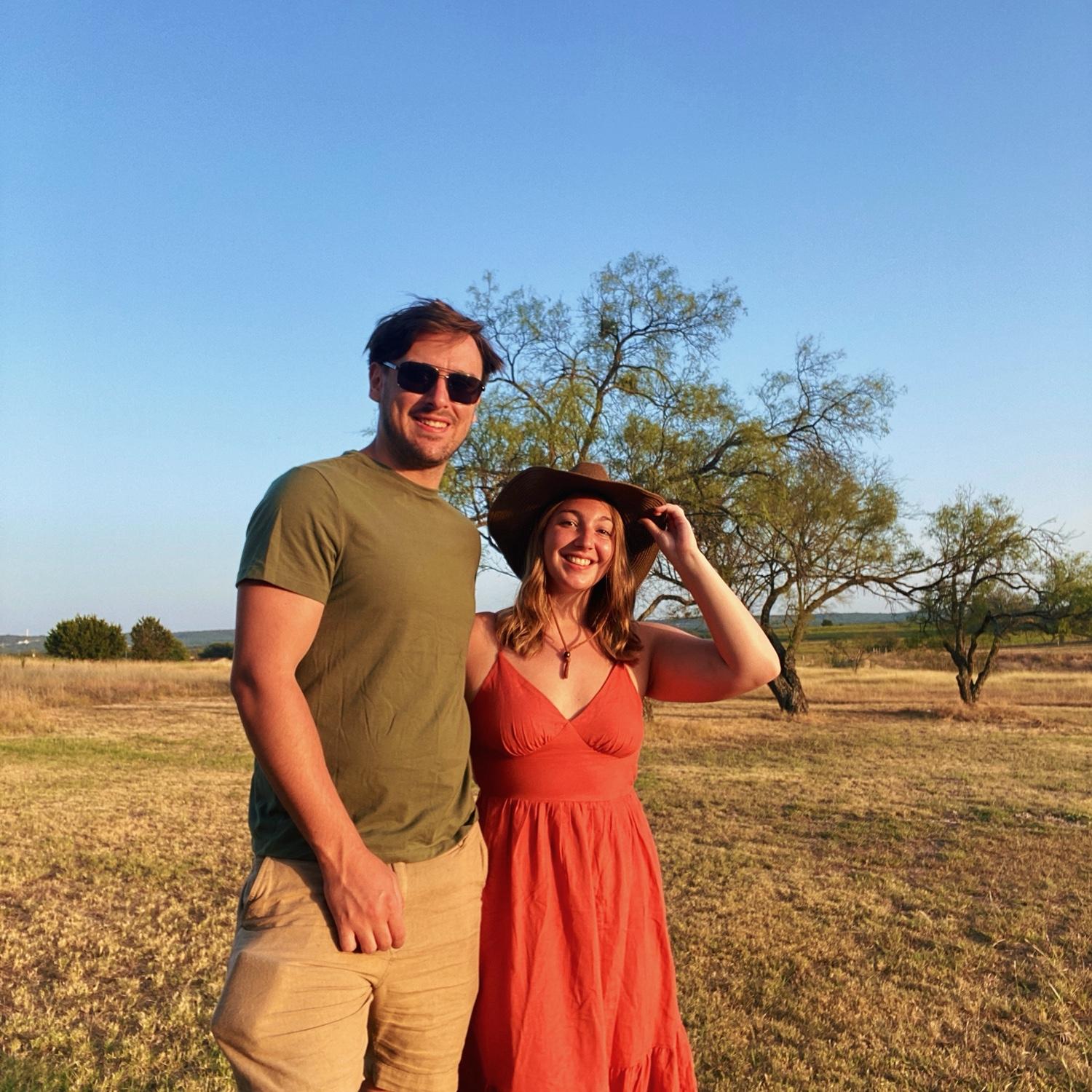 Foster and Miranda in Texas visiting Foster’s immediate family!