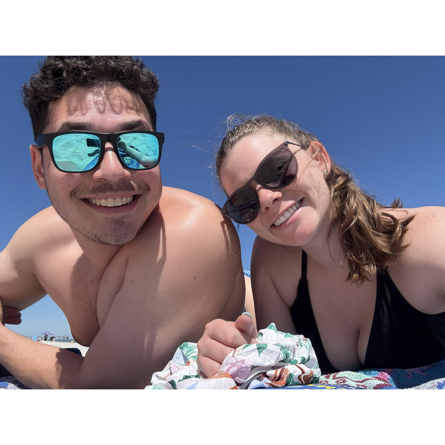 Soaking up some sun with my favorite person. Beach Airbnb for Mak’s 24th birthday