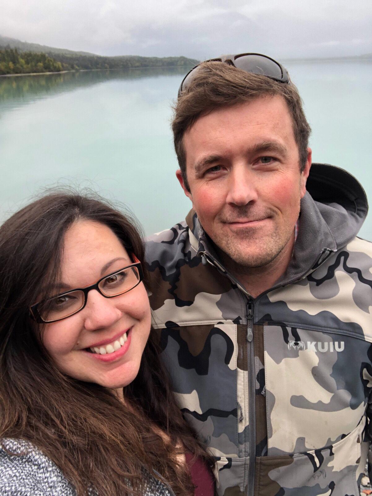 We got engaged!  Kenai Lake, September 8, 2019.