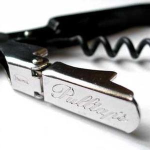 Pulltap's Double-Hinged Waiters Corkscrew, Black and Stainless Steel