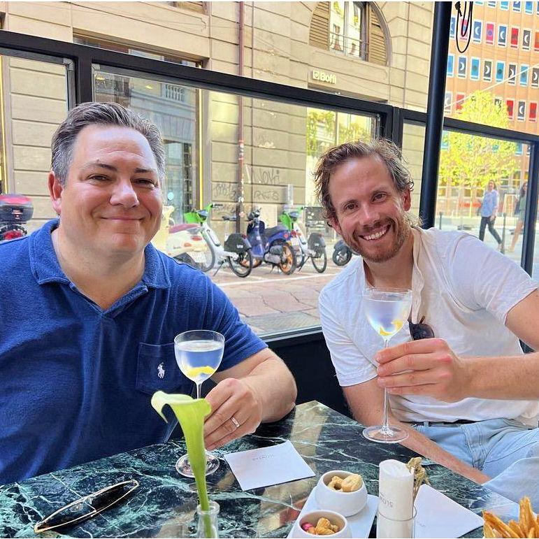 Good times in Milan with cousin Tom