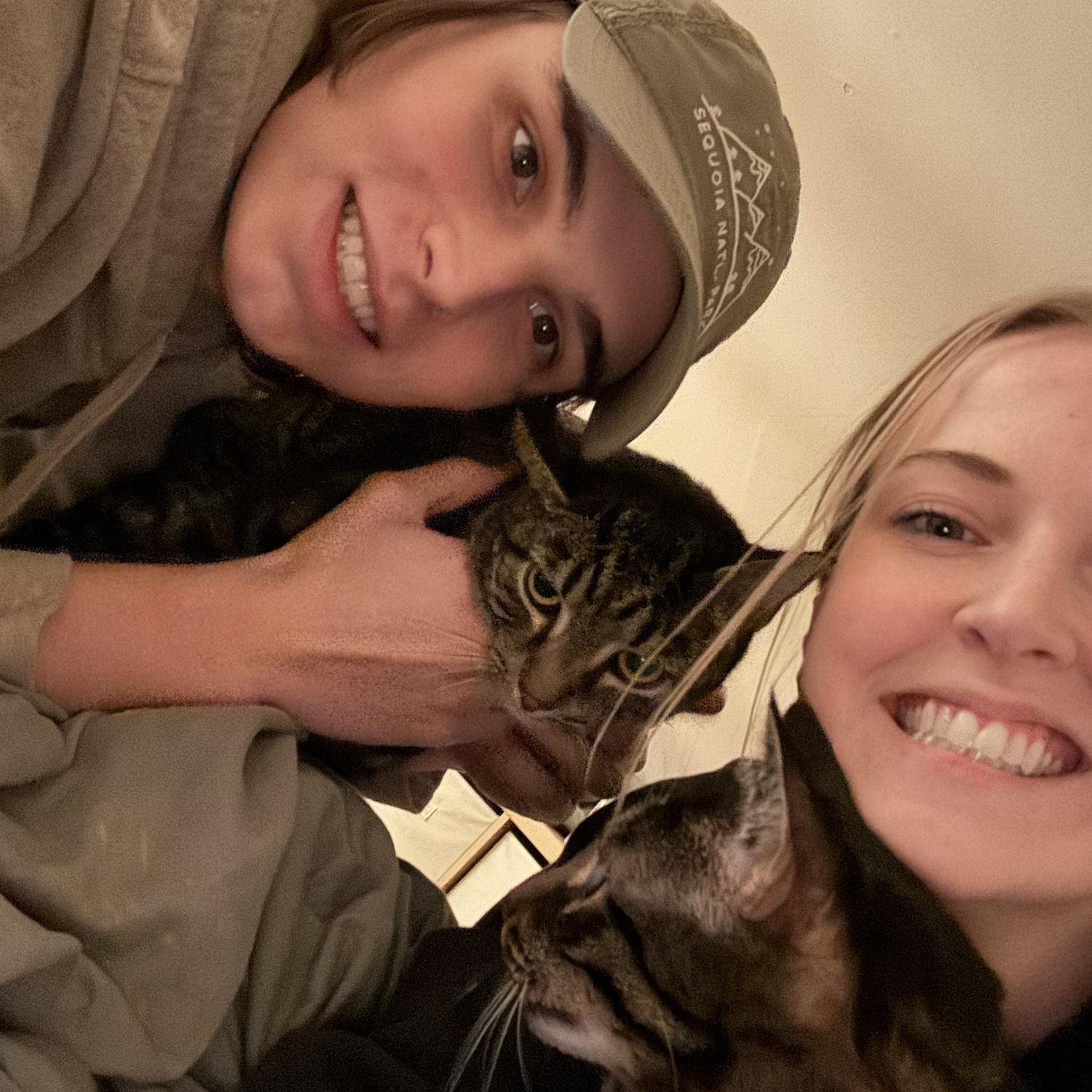 Hanging with our nephews, Wally and Ollie!