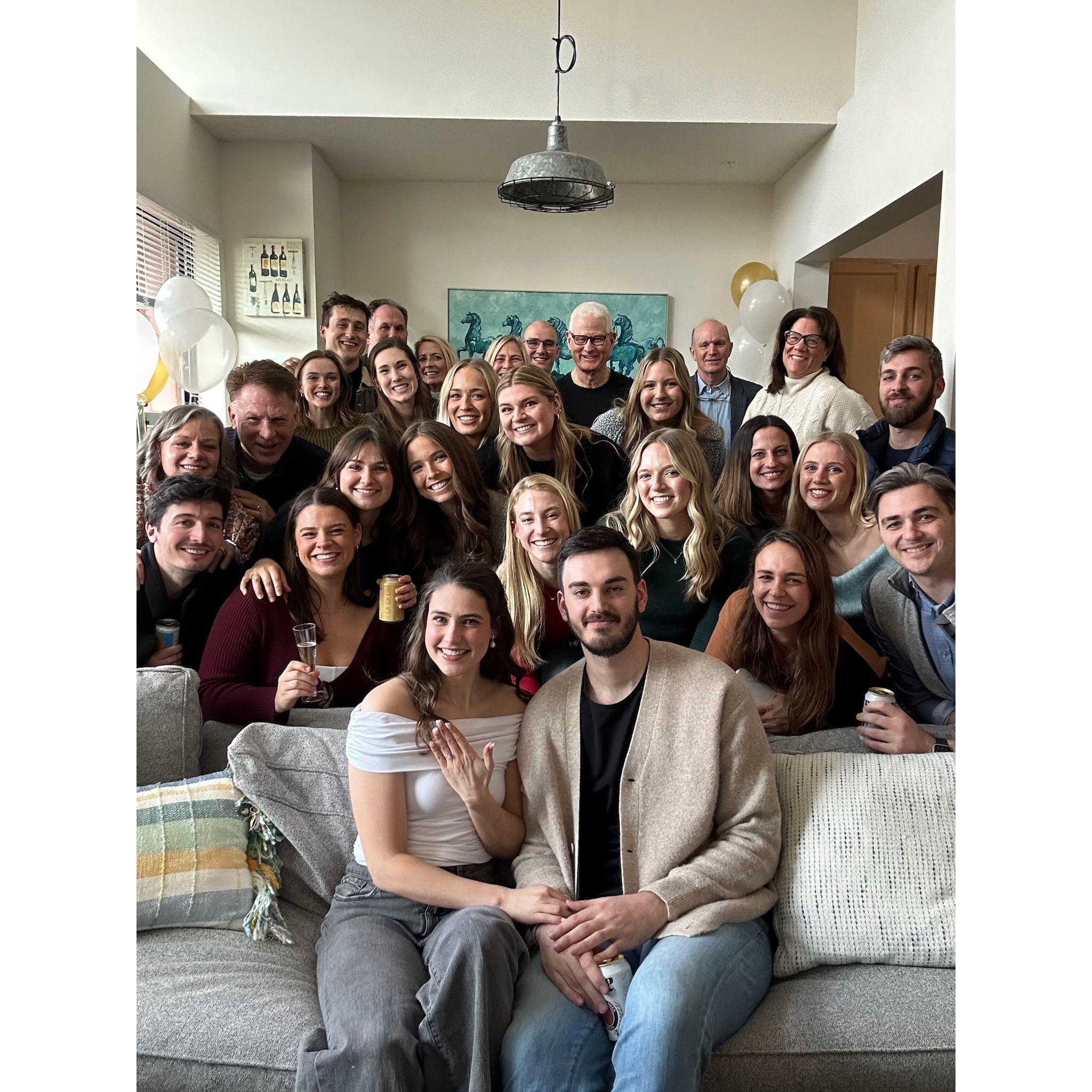 Engagement party crew