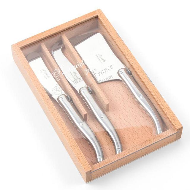 Laguiole Cheese Knives, Set of 3 - Stainless Steel