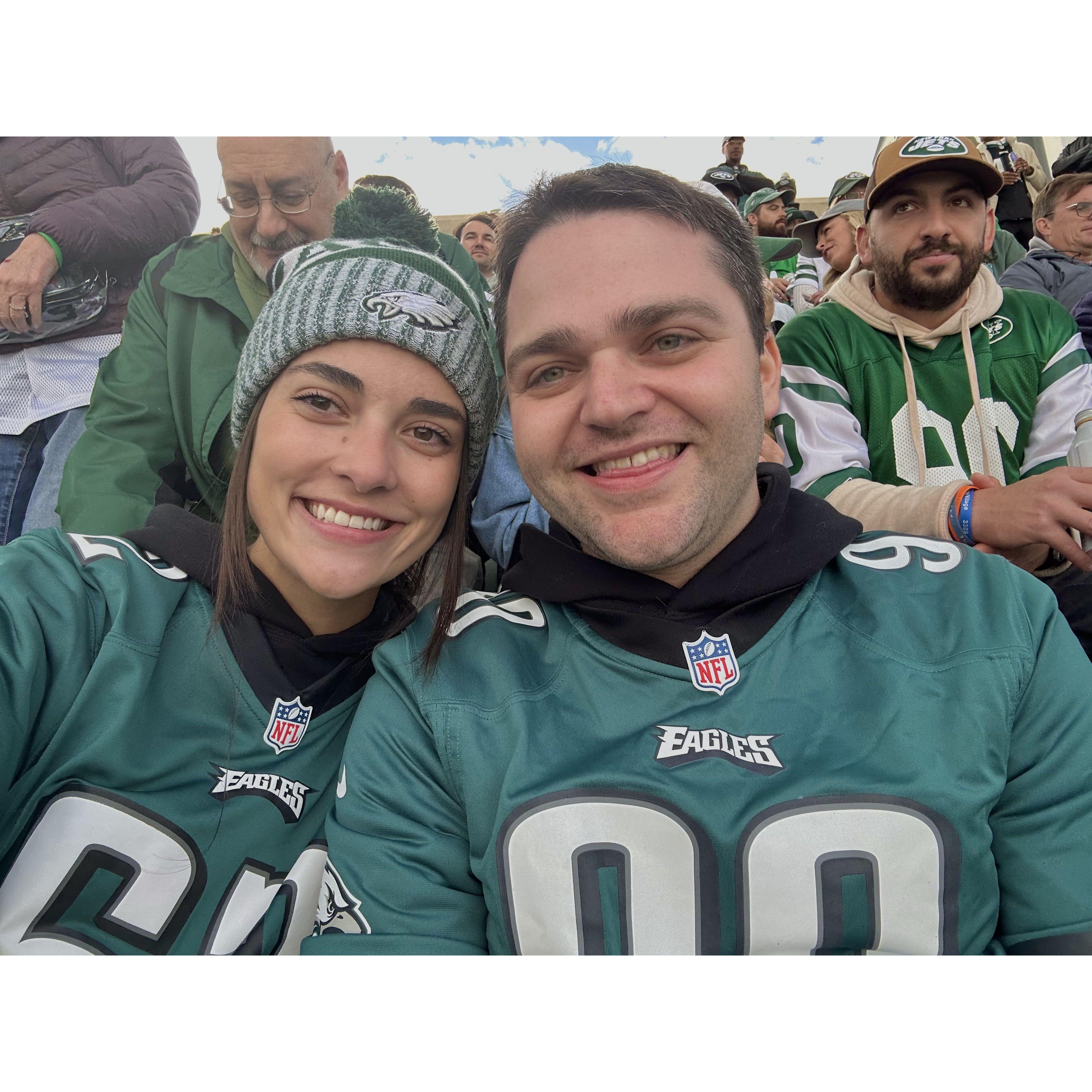 My first Eagles game!