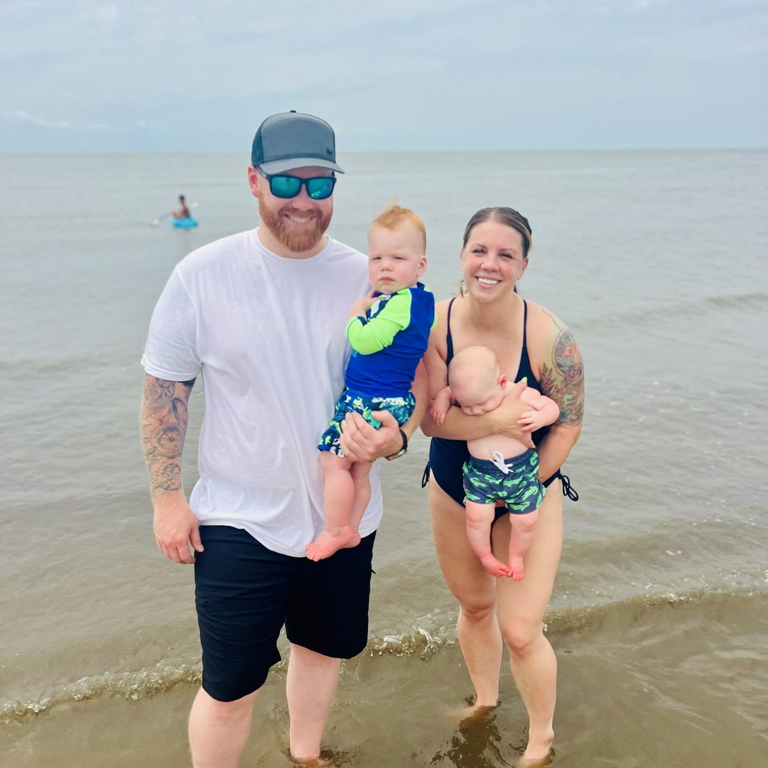 Logan’s 1st beach trip