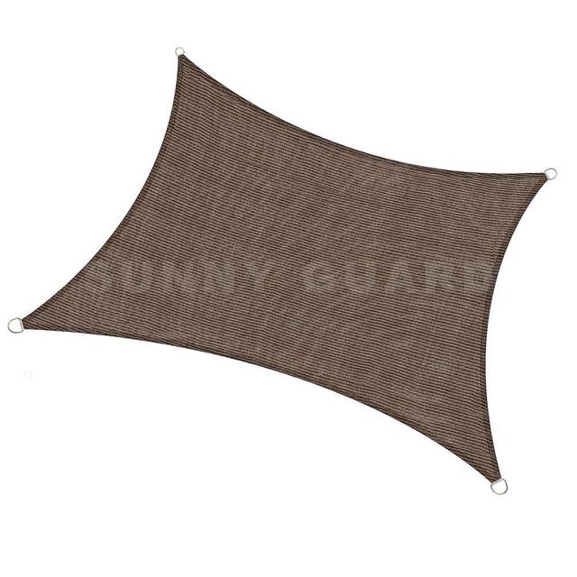 SUNNY GUARD Sun Shade Sail 8'x12' Rectangle Brown UV Block Sunshade for Backyard Yard Deck Patio Garden Outdoor Activities and Facility(We Make Custom Size)