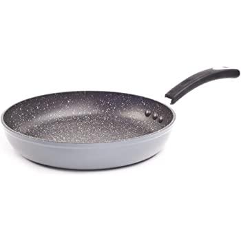Ozeri ZP3-20 8" Stone Earth Frying Pan with 100% APEO & PFOA-Free Stone-Derived Non-Stick Coating from Germany, 8-Inch, Granite Gray