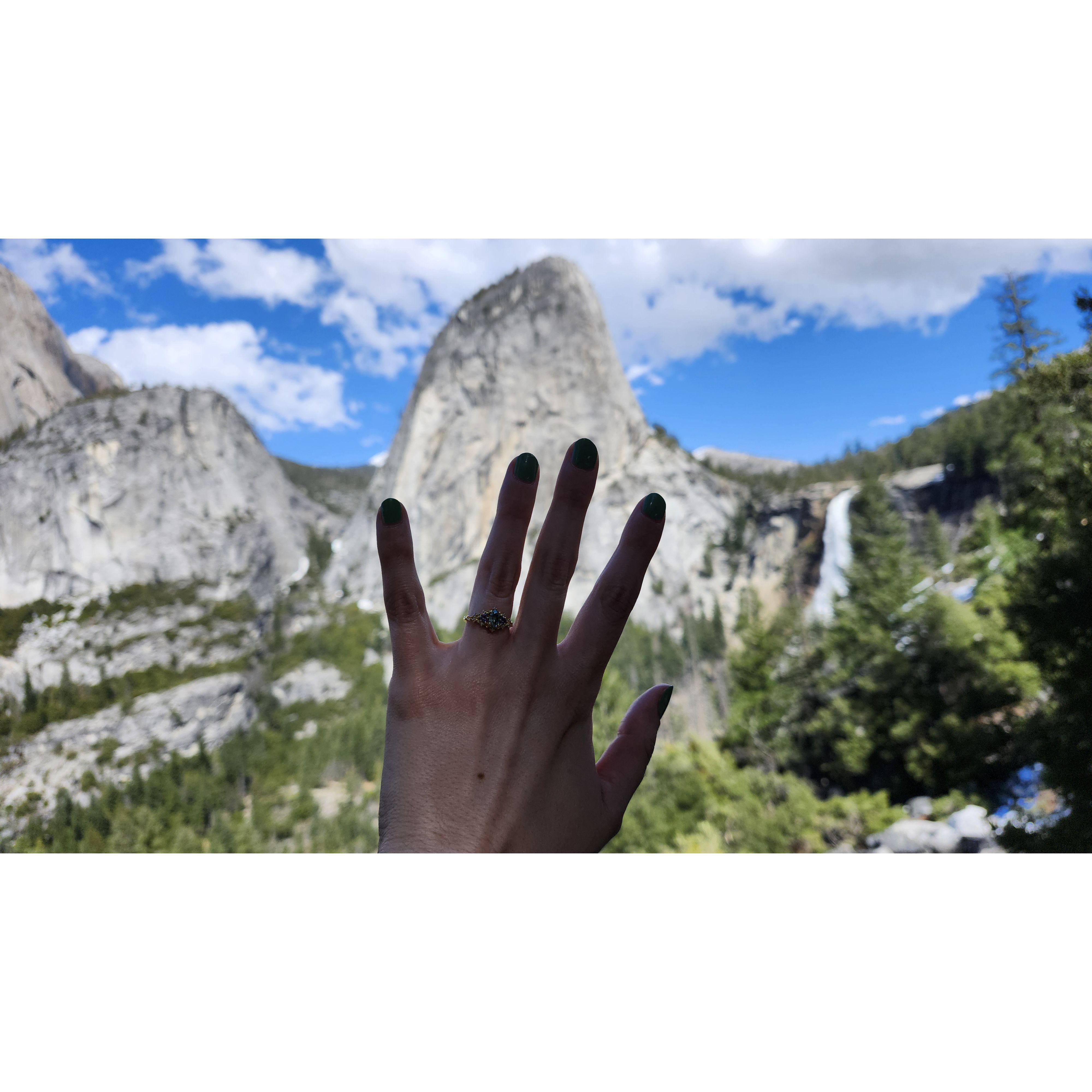 Our trip to Yosemite where Matt proposed